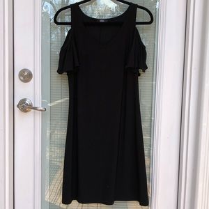 MSK Cold Shoulder Little Black Dress